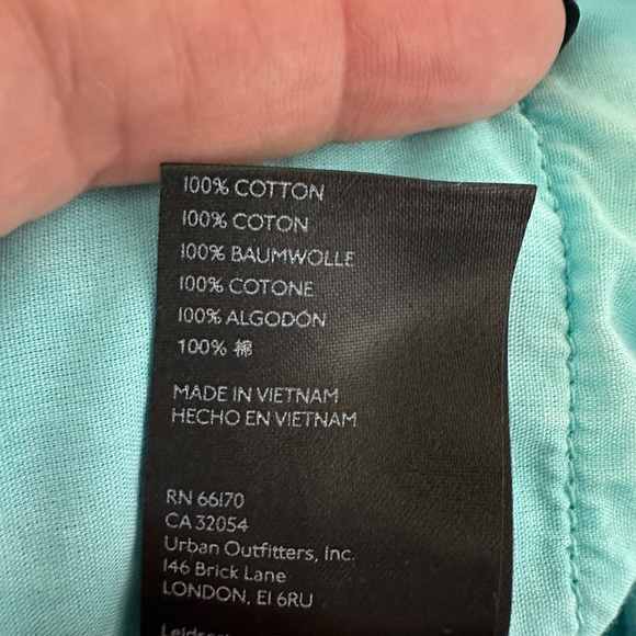 BDG High & Wide Corduroy Ankle Pants Turquoise Urban Outfitters Size 28 - Picture 9 of 15